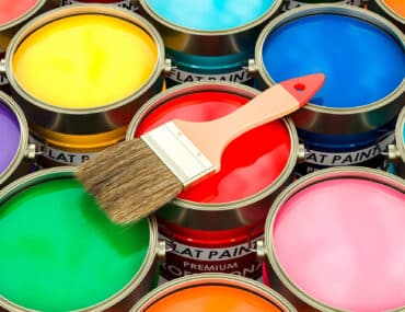 Paint Cans and Brush