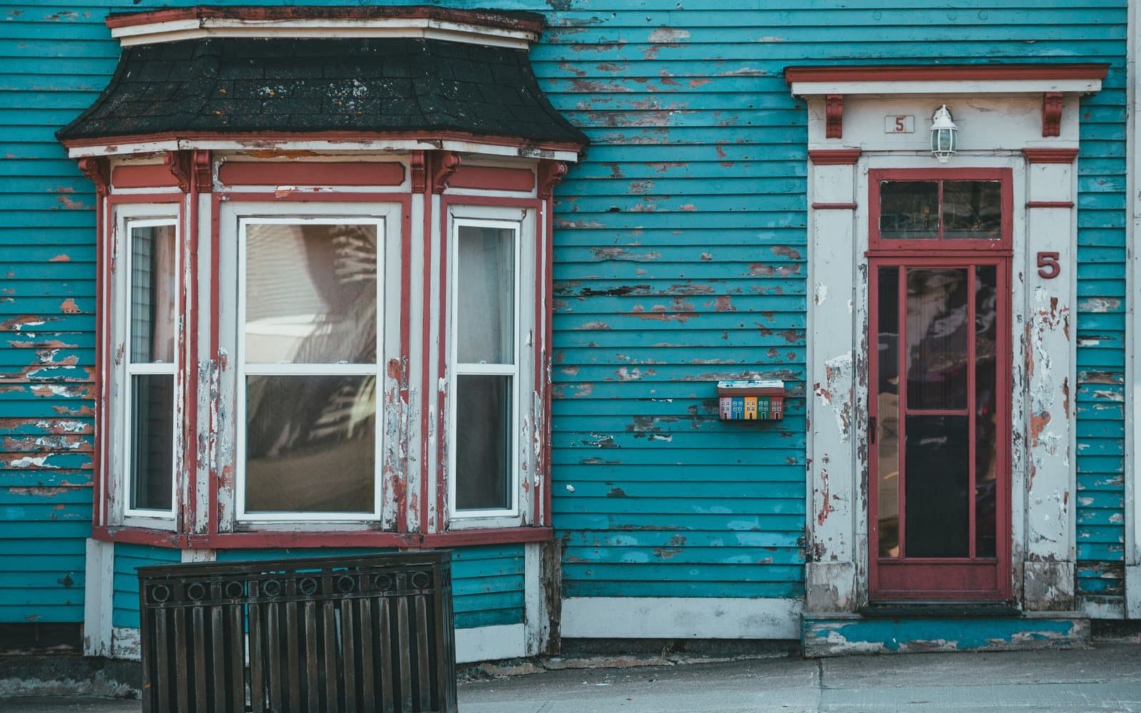 Older painted woodwork of the kind that may carry lead paint